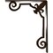 Ekena Millwork Fleur De Lis Wrought Iron Bracket, (Triple center brace), Antiqued Bronze 2"W x 10"D x 12"H BKTM02X10X12TFLABZ - alternate 6